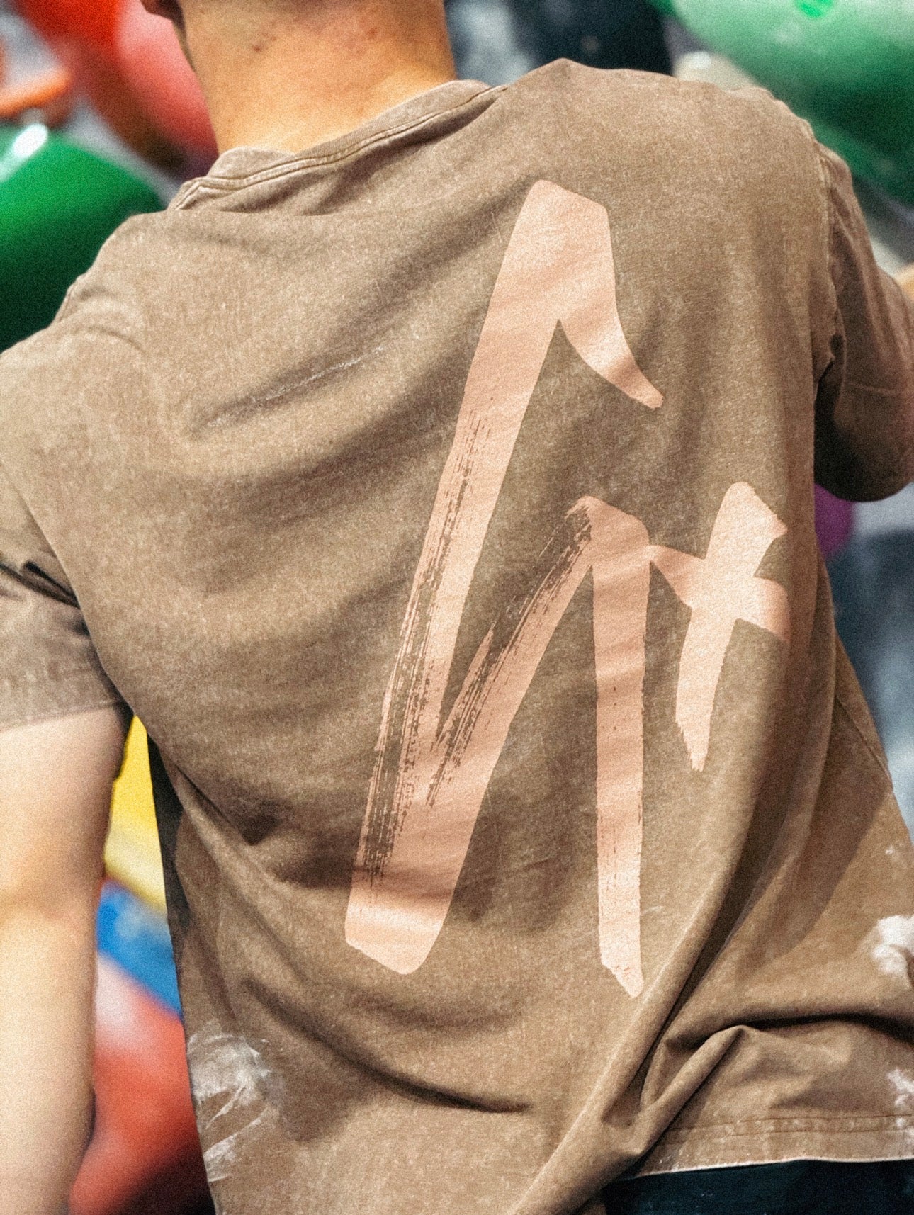 "Scrawl" Acid Tee / Brown