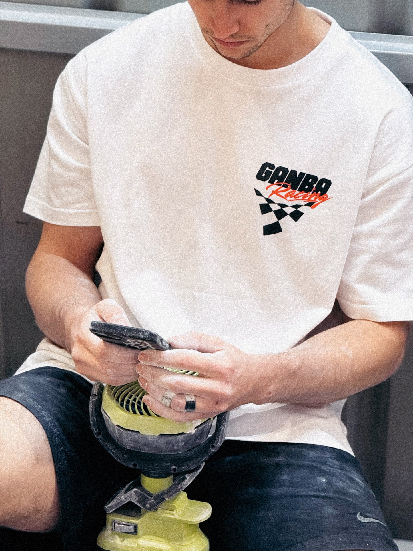 ‘Racing’ Tee White