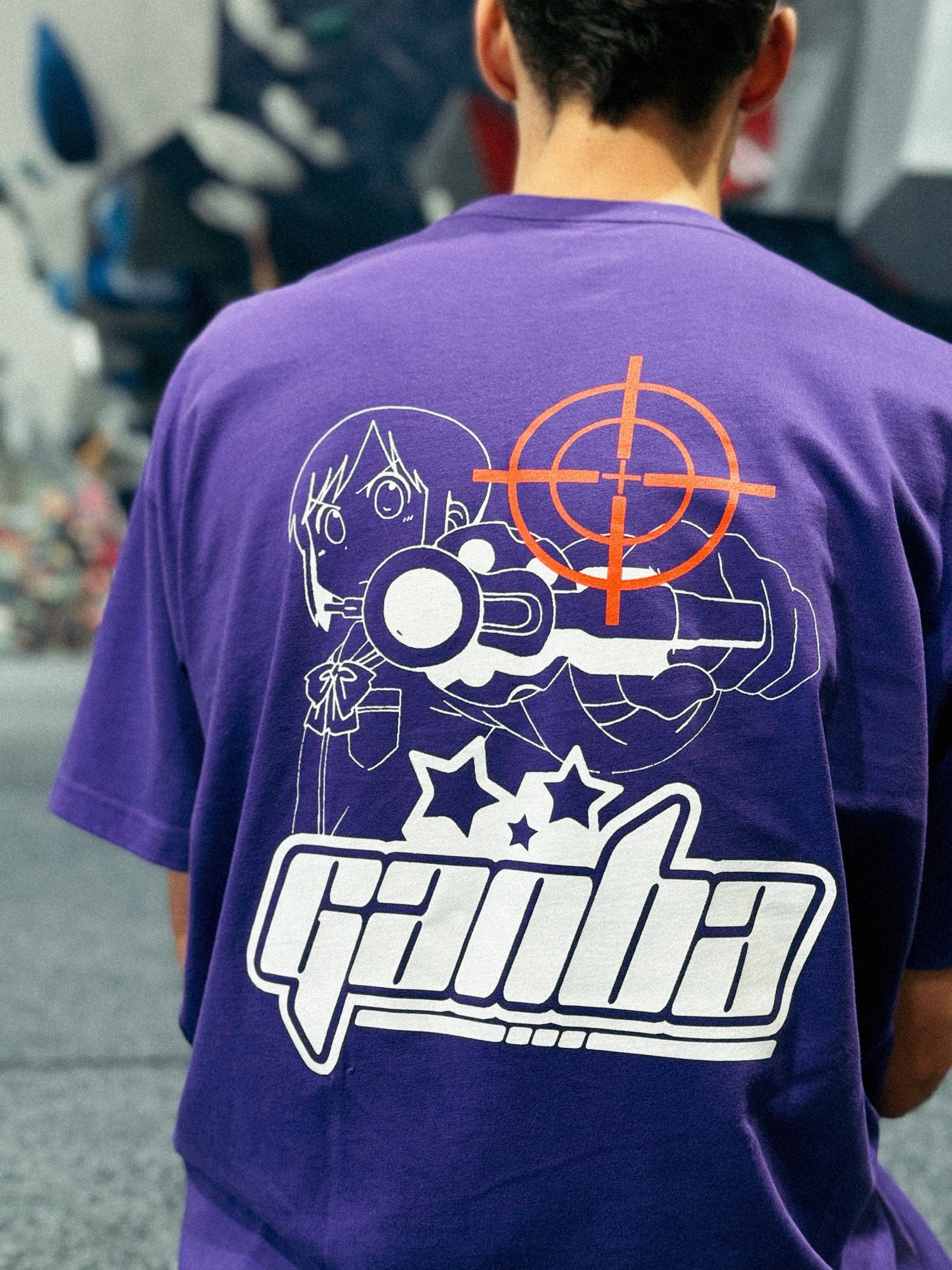 ‘Anime’ Tee Purple/White