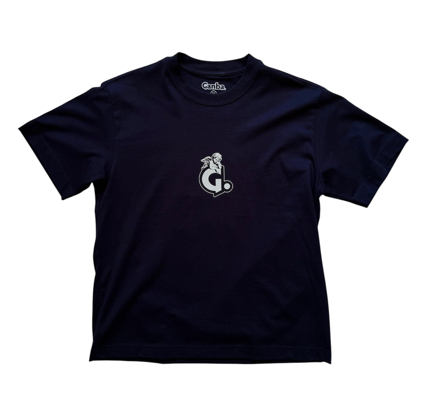 ‘Cherub’ Tee Ink Blue/Cream