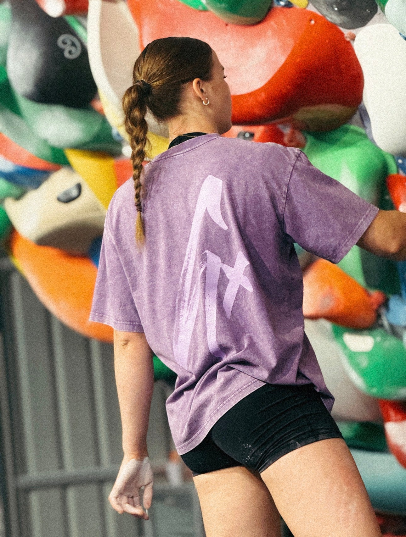 "Scrawl" Acid Tee / Purple