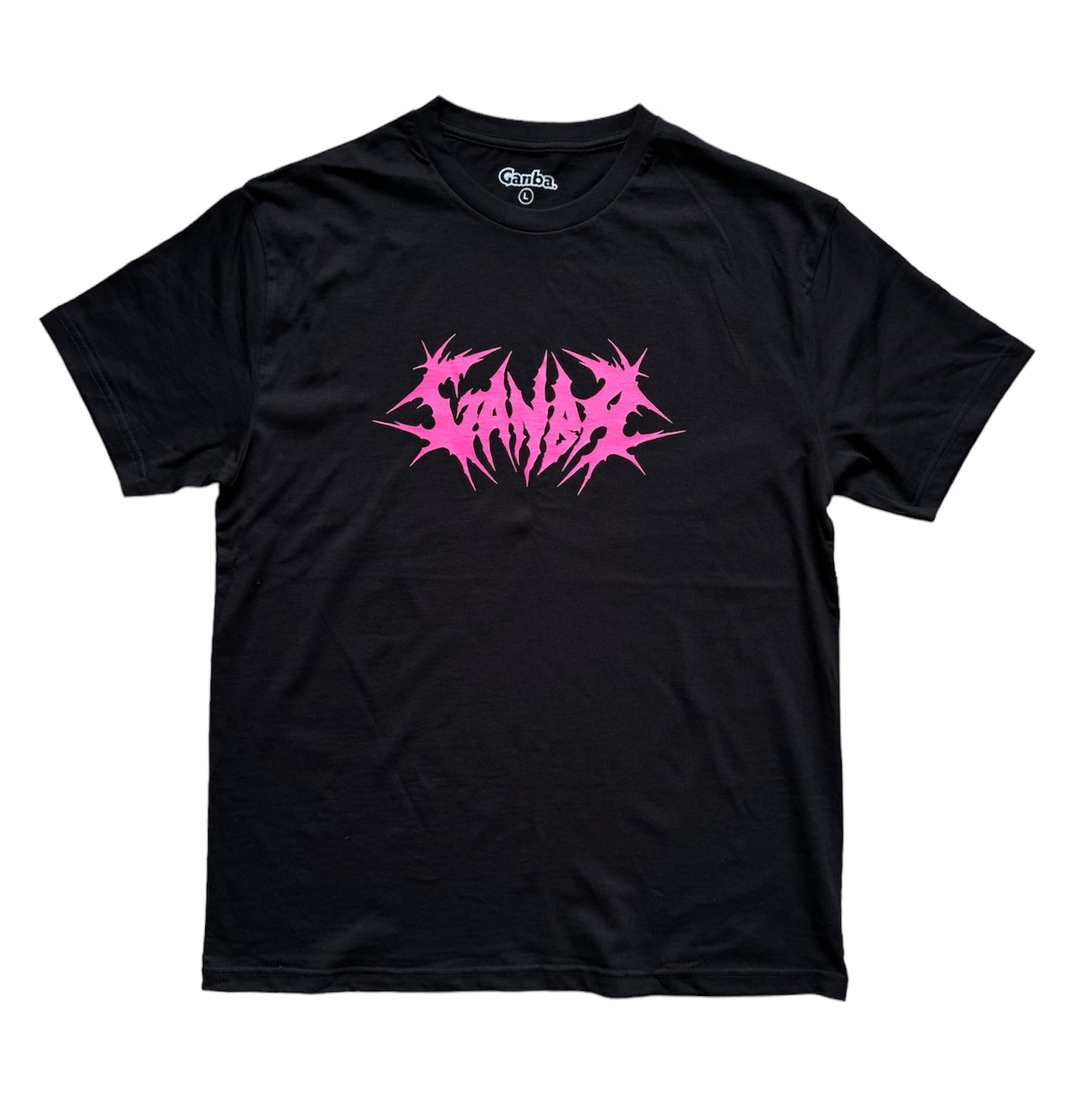 ‘Metal’ Tee Black/Pink