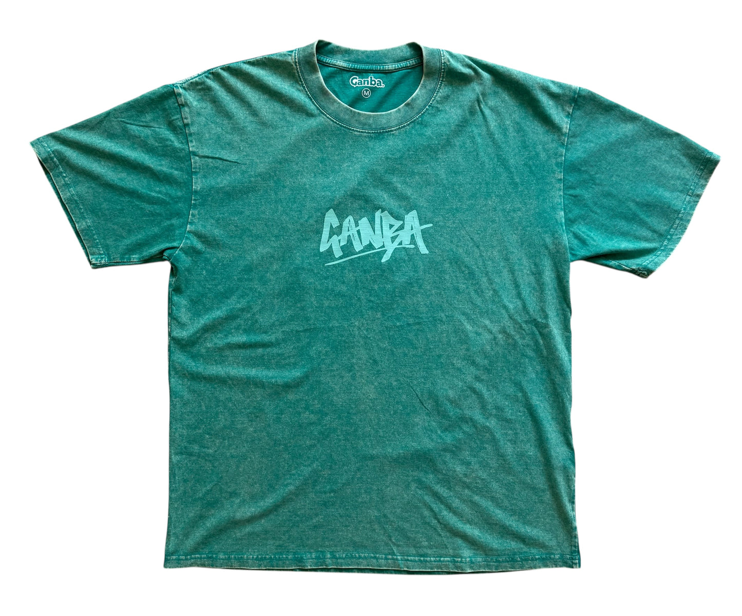"Scrawl" Acid Tee / Turquoise