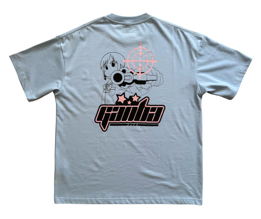 "Anime" Tee Blue/Pink