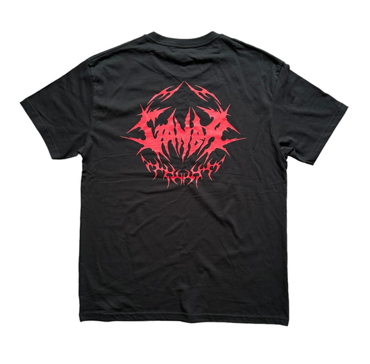 ‘Metal’ Tee Grey/Red