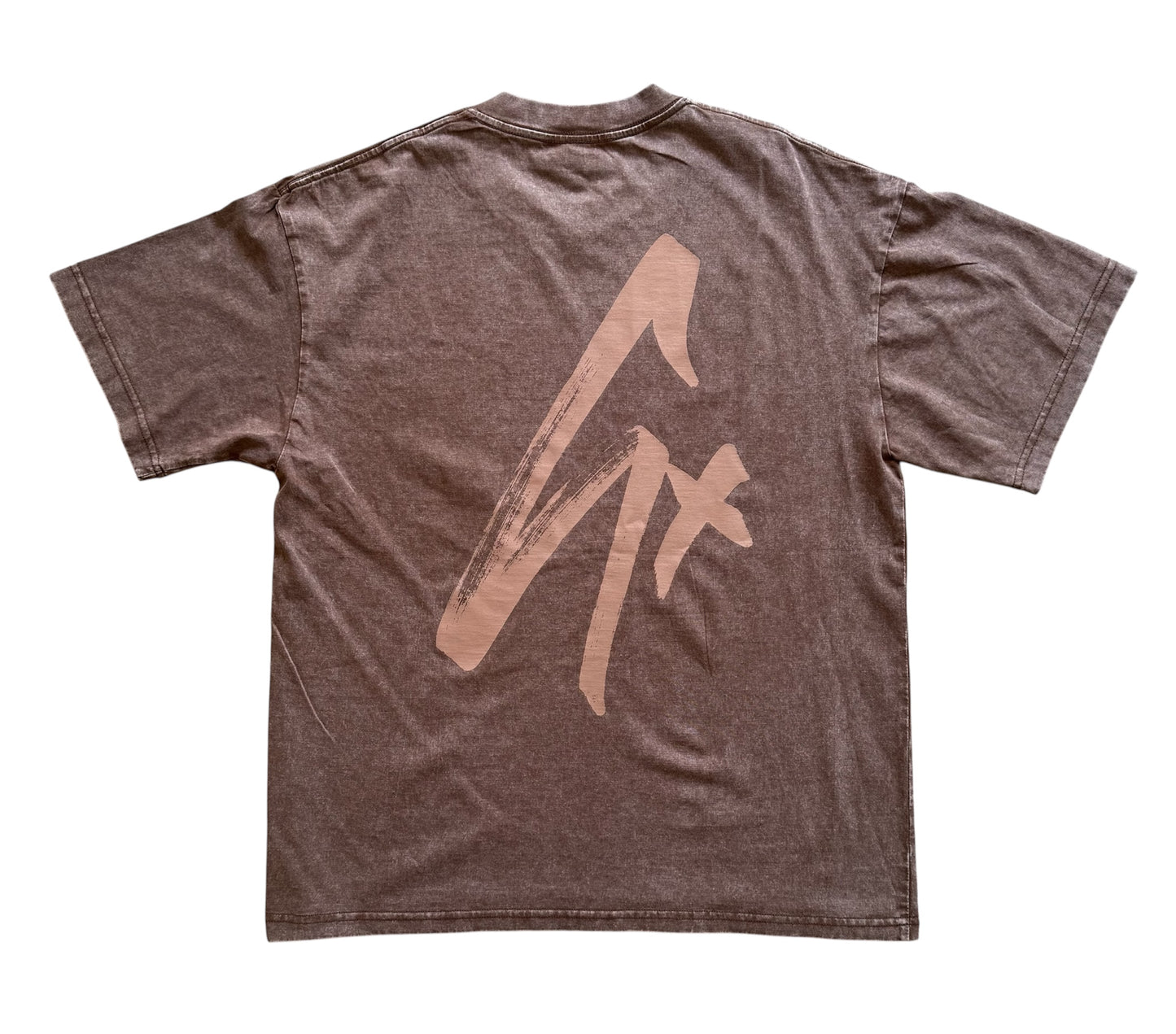 "Scrawl" Acid Tee / Brown