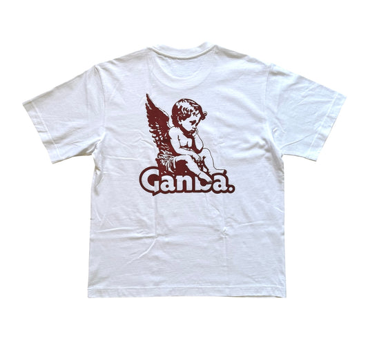 ‘Cherub’ Tee White/Cherry