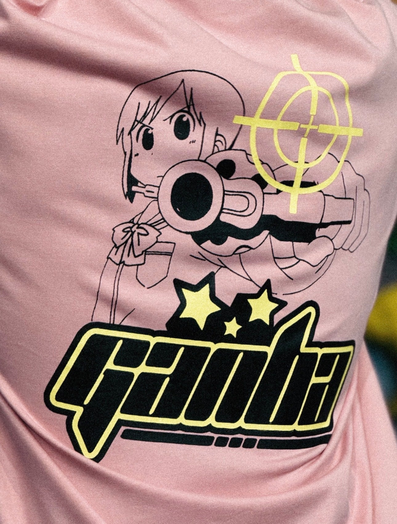 "Anime" Tee Pink/Yellow