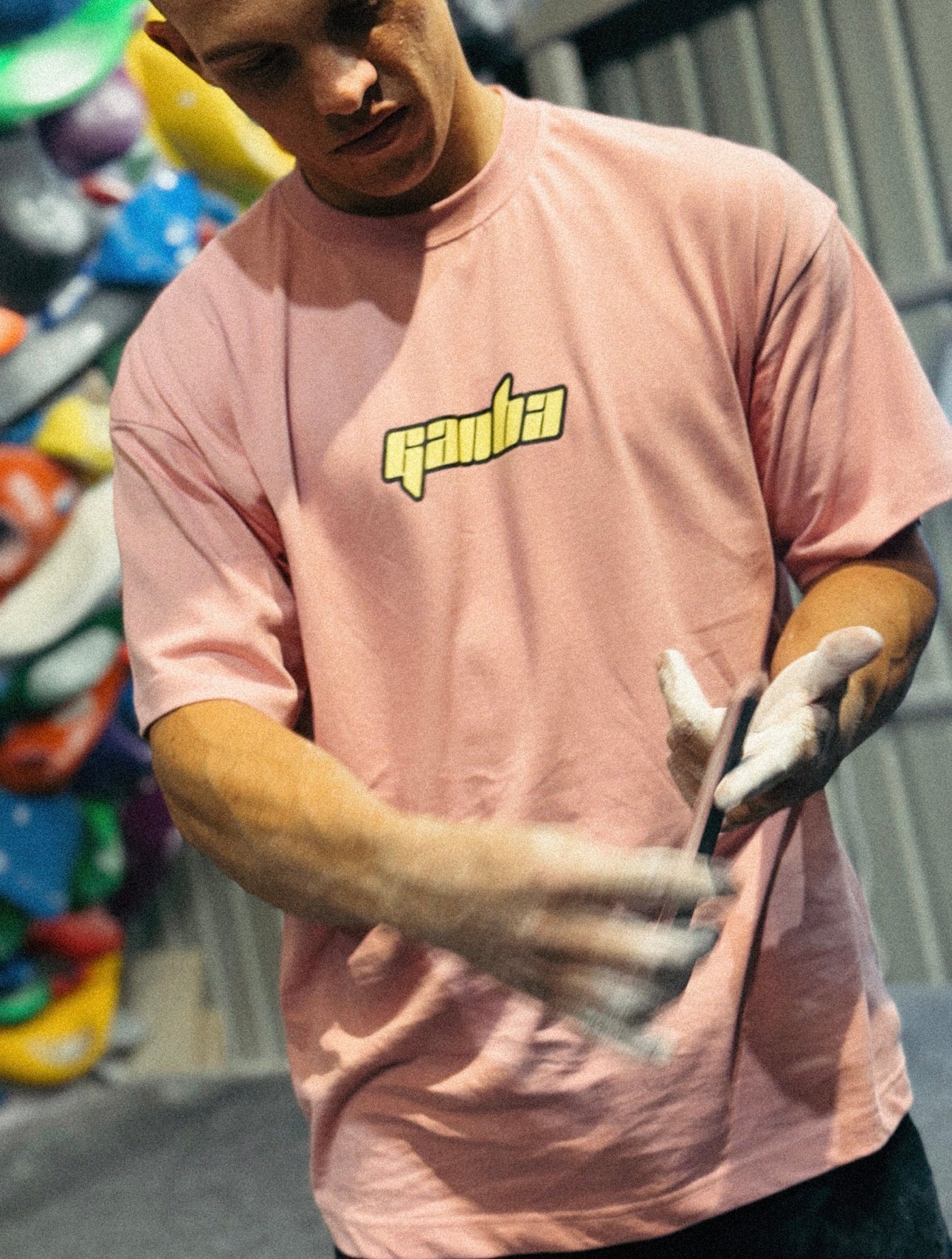 "Anime" Tee Pink/Yellow