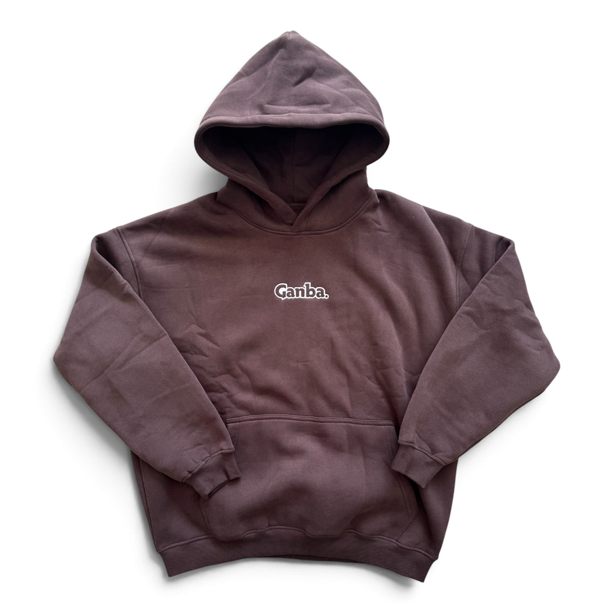 Embroidered Hoodie Chocolate