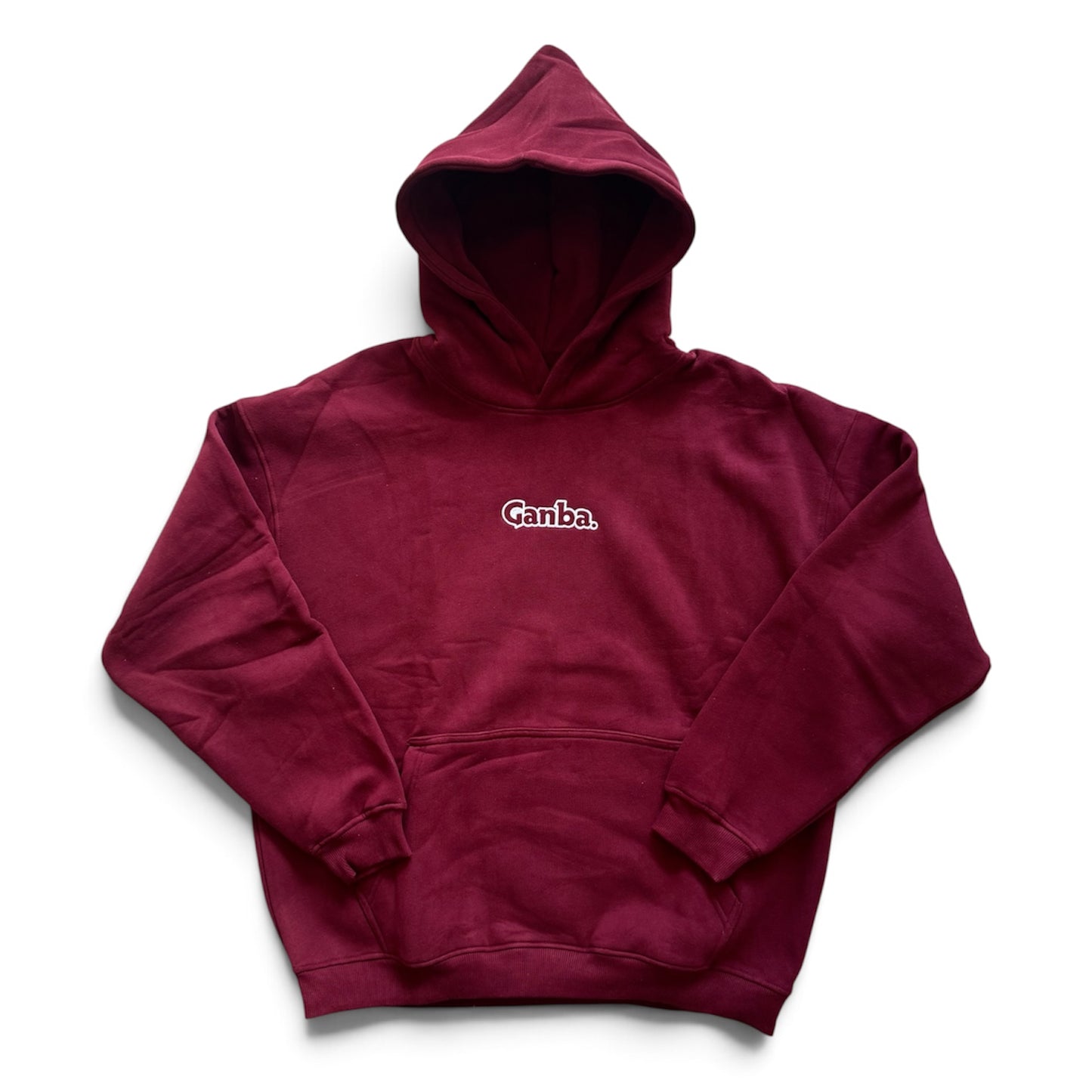 Embroidered Hoodie Burgundy