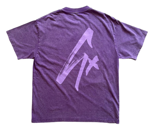 "Scrawl" Acid Tee / Purple