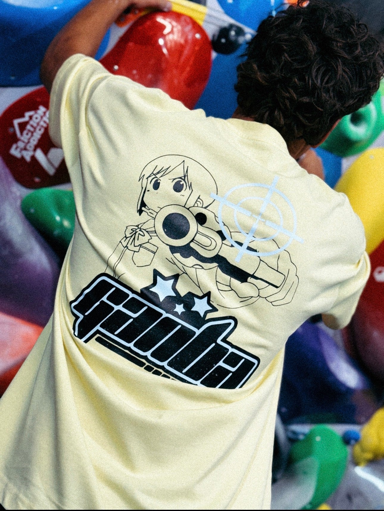 "Anime" Tee Yellow/Blue