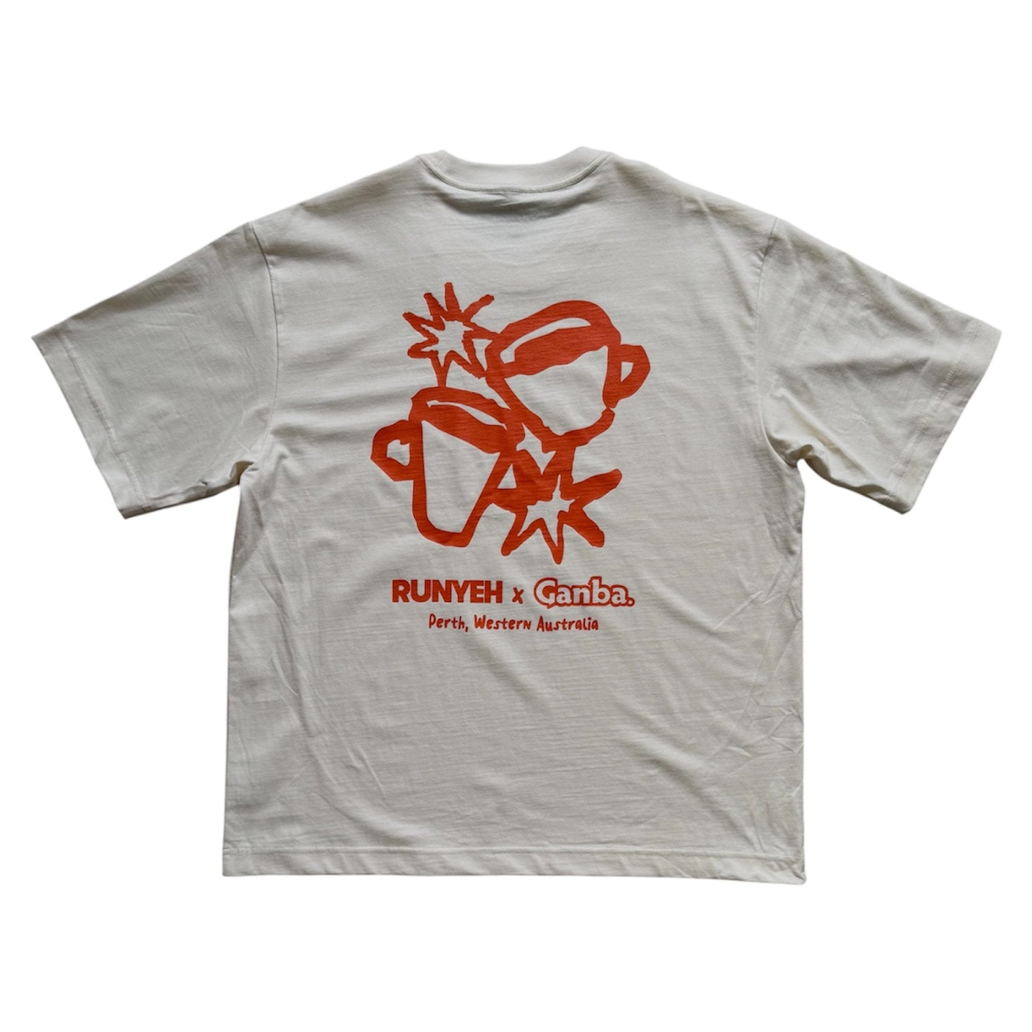 Ganba x Runyeh Tee Ecru