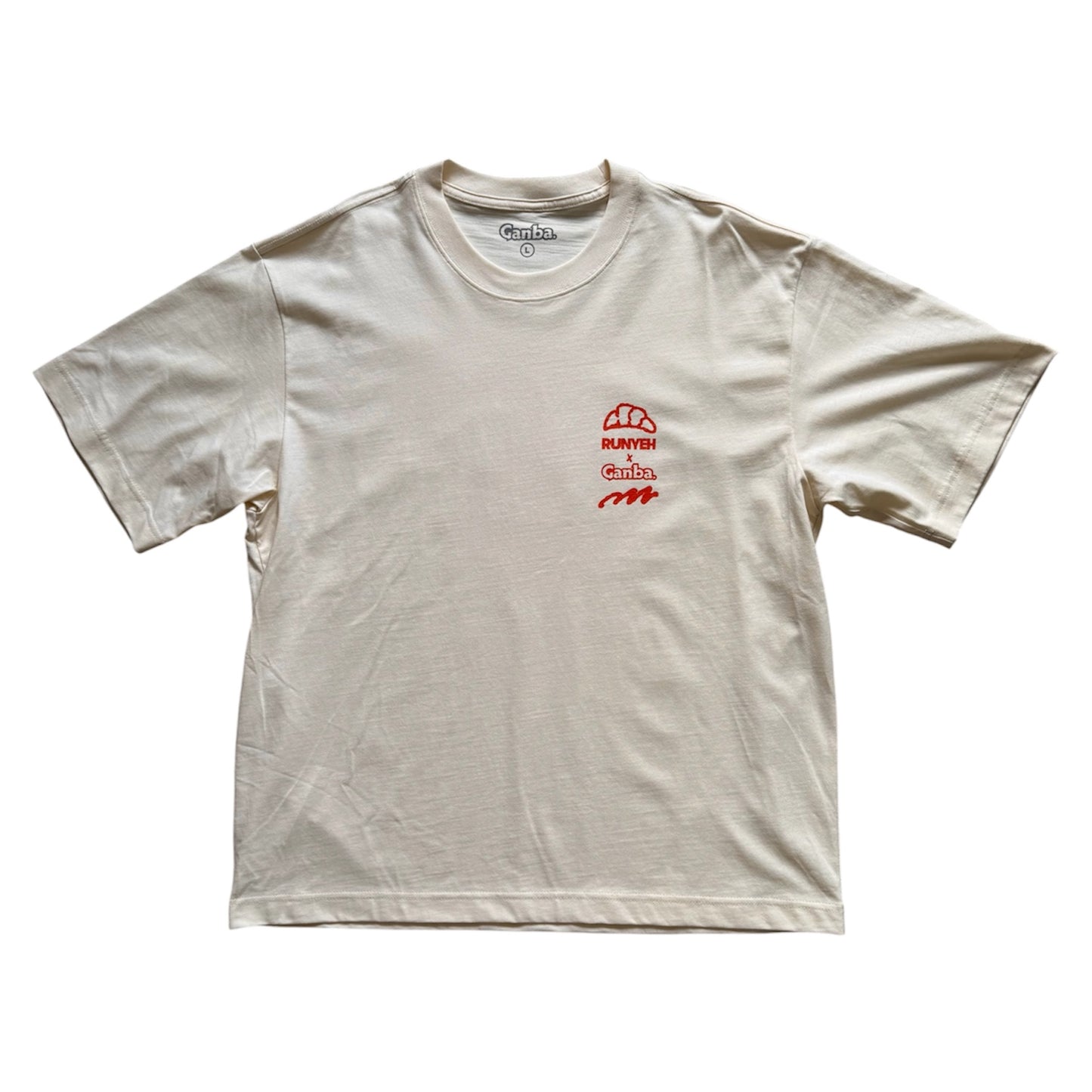Ganba x Runyeh Tee Ecru