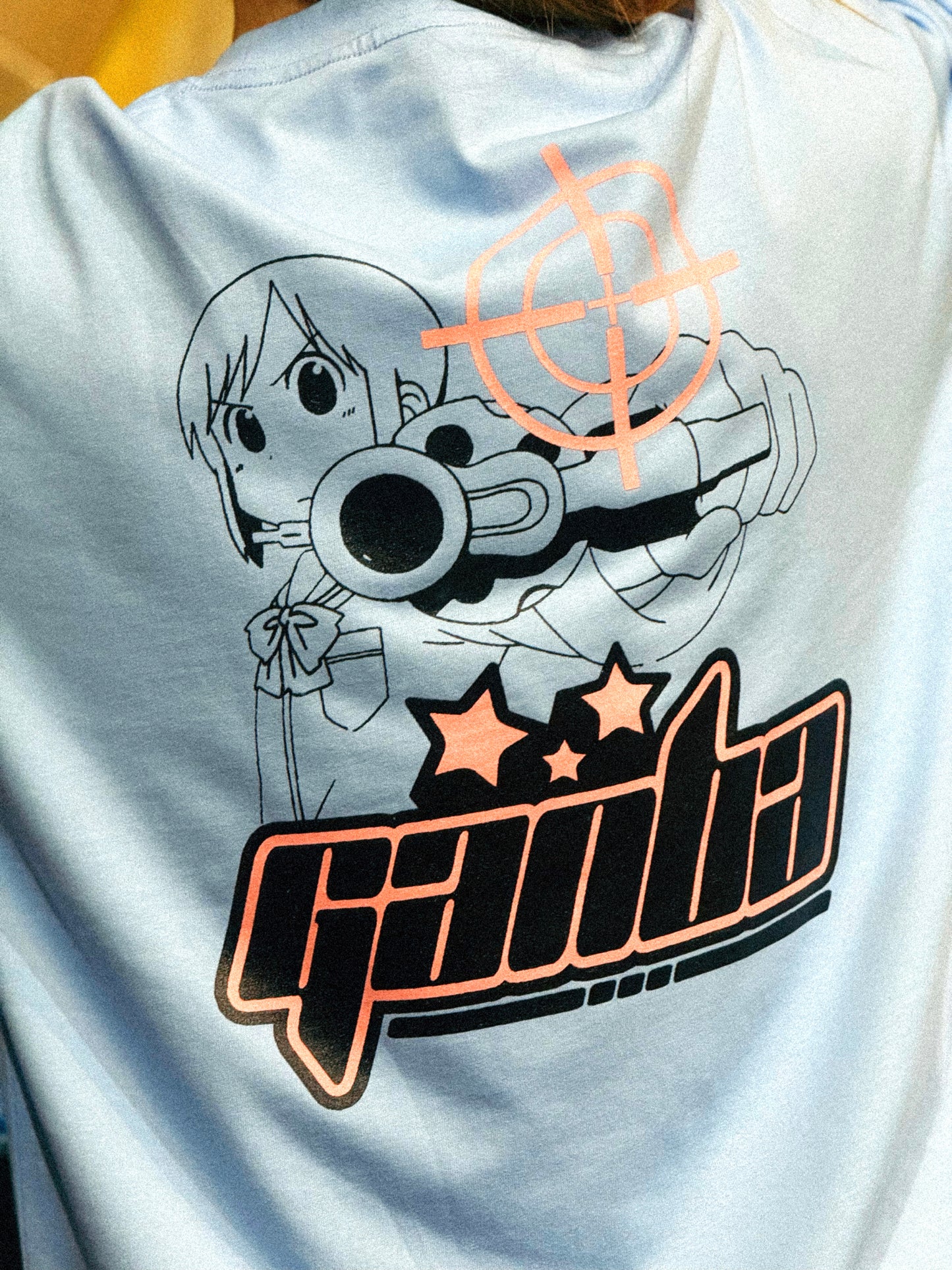 "Anime" Tee Blue/Pink